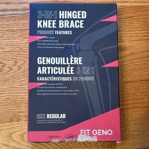 3-in-1 Hinged Knee Brace - Black